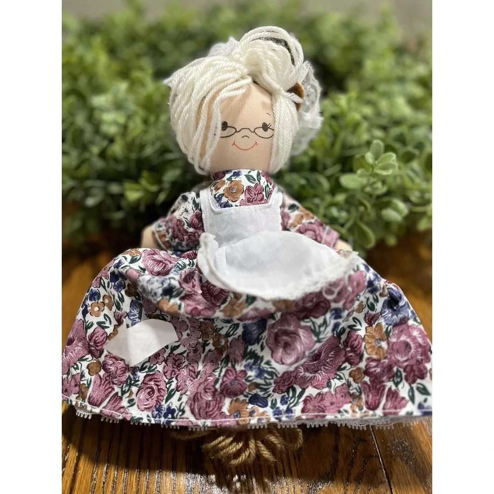 Vintage Topsy‎ Turvy Doll 3-in-1 Little Red Riding Hood Granny Wolf Folk Art Toy